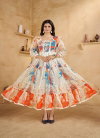 Soofy Organza Square Neck Western Wear Collection Wholesale Price In Surat